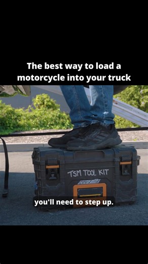 The best way to load a motorcycle into your truck Watch a brand new episode of The Shop Manual with Ari Henning at RevZilla: https://www.youtube.com/watch?v=-ruMn3p0NjI #TheShopManual #TSM #RevZilla #CommonTread #motorcycle #moto #motorcyclemaintenance #maintenance #mechanic #howto #diy #lifehack #lifehacks #techtips #biker | RevZilla