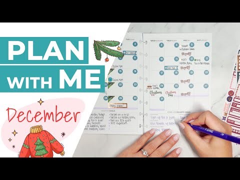 Plan with Me for December ft. Clever Fox Disc-Bound Weekly Planner