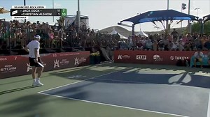 140K views · 690 reactions | Sock is a savage 狼 11) Jack Sock defeats 4) Christian Alshon and advances to his first ever Singles Championship Sunday appearance!  Final score 11-1, 13-11 | PPA Tour | Facebook