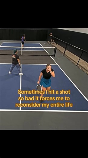 Olivia Checchi on Instagram: "@bhlpickleball can’t coach all my mistakes out, and this was a special form of crap😭 #pickleball #pickleballplayer #pickleballislife #pickleballers #funny"