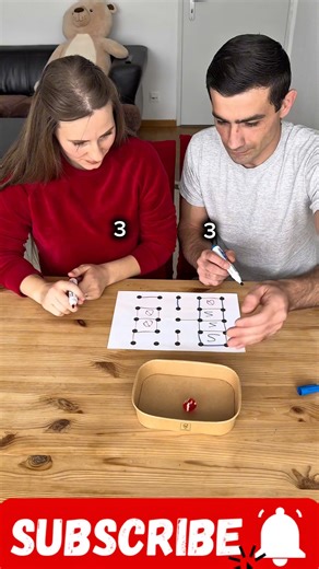 Connect the Dots into Squares!🔥 #familychallenge #семейныеигры #familygames #boardgames #games