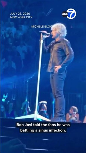 Bon Jovi cancels concert due to sinus infection