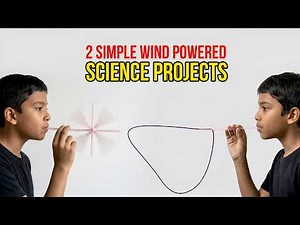 2 Simple Wind Powered Science Projects Using Straws | DIY Air Pressure Science Experiments