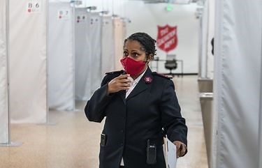 Seattle, King County open large congregate shelter with Salvation Army