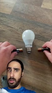 12M views · 494K reactions | Light Bulb + Batteries =  | Bader Al Safar | Facebook