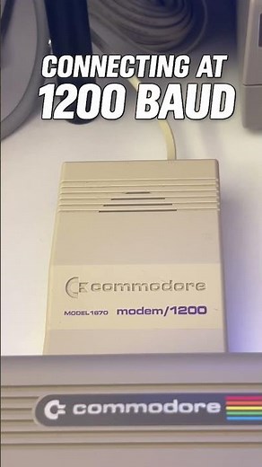 The Sound of Dial-Up Internet on a Commodore 64