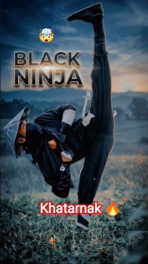 BLACK NINJA: The Ultimate 8K Cinematic Showdown 🔥🥷 #Shorts #BlackNinja