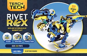 TEACH TECH Rivet Rex.12 TTG618 | STEM Educational Science Toy for Kids | Solar Hydraulic Robot