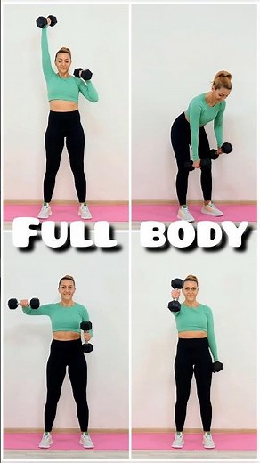 💪12 Min Dumbbell Workout💪FULL BODY COMPOUND MOVES🔥@home #strengthtraining #dumbbellworkout