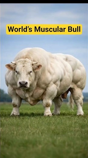 World’s Most Muscular Bull 🐂 “Double Muscled” Beast