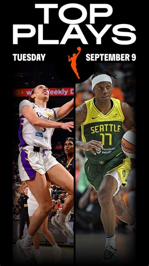 As the regular season winds down, the highlights just keep coming 👑 Here are the Top Plays from last night’s action. | WNBA