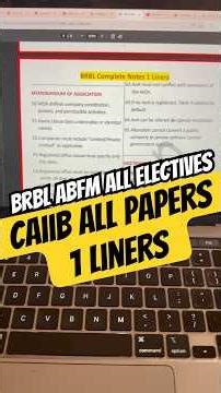 Abfm brbl all 1 liners pdf #learningsessions