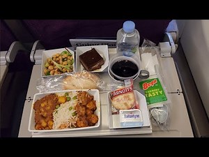 In Flight Meals Melbourne MEL to Kuala Lumpur KLIA KUL Malaysia Airlines MH Afternoon Flight
