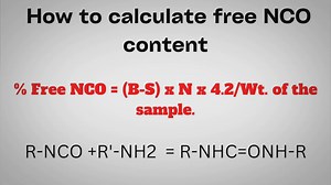 How to Calculate Free NCO Content