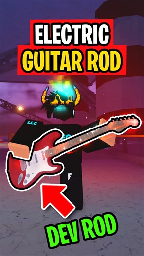 @fyreorbx on Instagram: "Developer ELECTRIC GUITAR ROD In Fisch #roblox #fisch #fischdevrod"