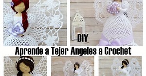 Aprende a tejer los ángeles más hermosos a crochet / DIY