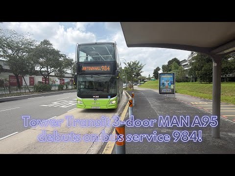 3-door MAN A95 Debuts On 984! | Tower Transit MAN A95 (3-door) [SG6289H] | Bus Joyrides Episode 51