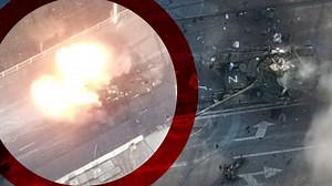 5.1M views · 41K reactions | WARNING: GRAPHIC Drone footage shows a tank being targeted multiple times in Mariupol, Ukraine. Rolling updates > https://bit.ly/365qBaT | Herald Sun | Facebook