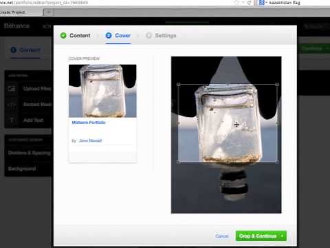 Behance Tutorial Video: Create Project, Upload & Caption Files, Pin It!