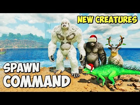 Winter Wonderland ALL New Creatures Spawn COMMAND in ARK Survival Ascended