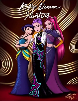 Huntrix at the Oscars K-pop Demon Hunters Rumi Zoey Mira Colouring Page (digital Download) - Etsy