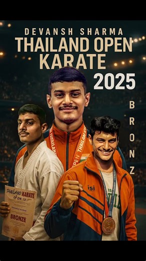 Abcdkarate E | @devansh____75 Thailand Open karate championships 2025 Meet bronze 🥉 meldist Credit to @karate_matrix | Instagram