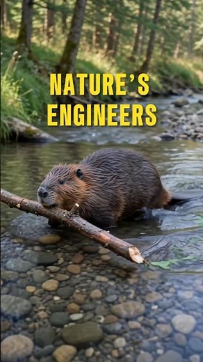 Beavers Are Nature’s Tiny Engineers 🦫🌊