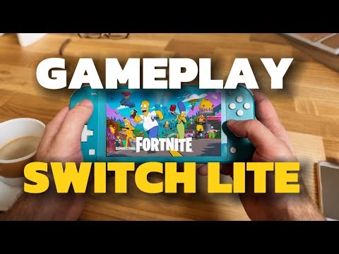 FORTNITE 10 minutes GAMEPLAY Switch LITE (2025)
