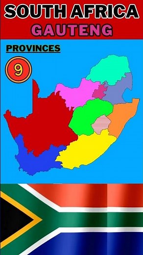 9 Provinces of South Africa 🇿🇦 | Map Explained #shorts