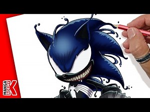 how to draw SONIC VENOM
