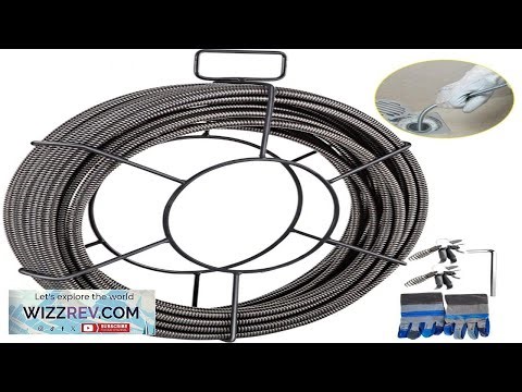 VEVOR Drain Cleaning Cable 100 Feet x 1 2 Inch Solid Core Cable