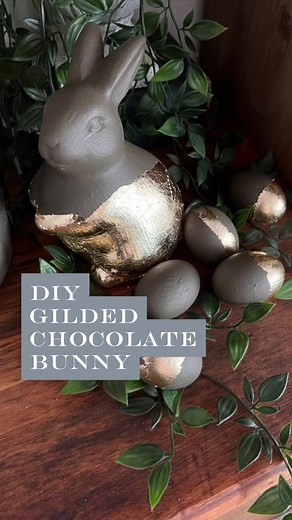 Hopping into #TransformationTuesday 🐰 Gilding is one of our favorite techniques, and Cindy from @Cozymountaincottage shows us just how to do it! She paints & gilds the cutest decor for the Spring season!⁠⁠⁠ Products Used:⁠ Clean Slate⁠, Brown Derby - One Step Paint⁠, Gold Leaf⁠, Gilding Size⁠, and 1.5” Flat Paint Chip Brush⁠. Shop here! https://www.amyhowardhome.com | Amy Howard At Home