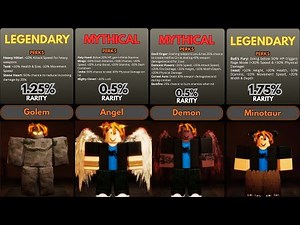 Roblox Ranking of ALL RACES RARITY and PERKS from The Forge