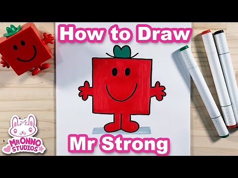 How to Draw Mr Strong | Mr Men Characters