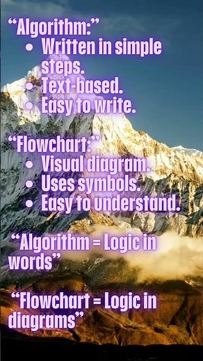 Algorithm vs Flowchart in Programming