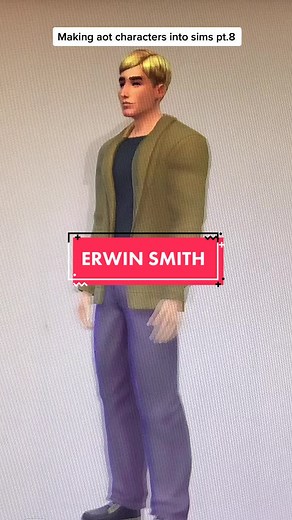 Aot sims4 characters creation pt.8 Erwin Smith #aot #erwinsmith #fyp #trend #foryoupage #fypシ