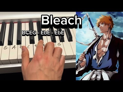 Never Meant To Belong (Bleach OST) - Easy Beginner Piano Tutorial