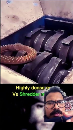 Dense Metal vs Shredder Machine #shorts #machine #ytshorts