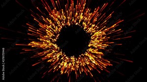 Abstract Slow Motion Beautiful Fireworks/ 4k animation of an abstract starburst firework background with slow motion effect
