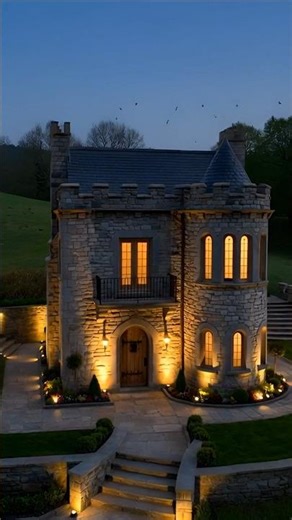 Tiny Stone Castle House 🏰 | The Most Beautiful Mini Castle Home