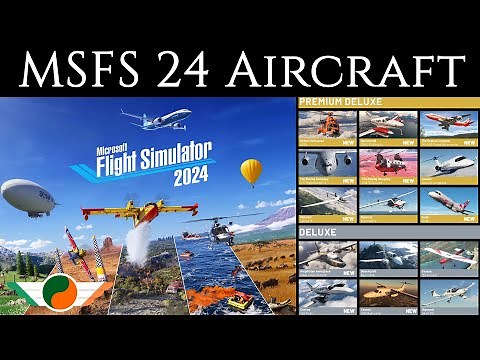 Microsoft Flight Simulator 2024 Aircraft Lineup | Whats coming to MSFS24