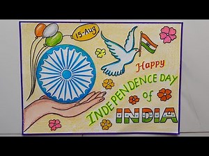 Independence Day Special Drawing//Independence Day Poster Drawing Idea//Independence Day Chart Draw
