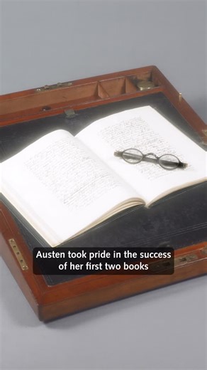 British Library on Instagram: "On Jane Austen’s 250th anniversary, we’re celebrating her legacy, from her first printed novel to her last. See these volumes and handwritten manuscripts on display in our Treasures Gallery. #BritishLibrary #Library #JaneAusten"