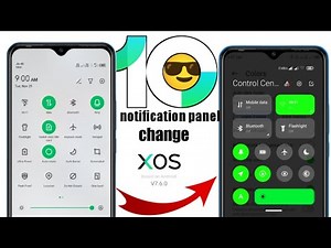how to change xos default notification panel| infinix phones notification panel change|