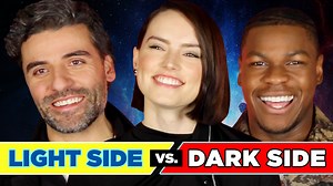 2.3K views | The cast of "Star Wars: The Rise Of Skywalker" (Daisy Ridley, Oscar Isaac, John Boyega, Keri Russell, Naomi Ackie, Kelly Marie Tran, Billy Dee Williams, Anthony Daniels, Richard E. Grant, and Joonas Suotamo) all sit down to take our quiz and learn once and for all which side of the force truly has their allegiance...and it turns out there are quite a few Siths in their midst. | BuzzFeed Celeb | Facebook