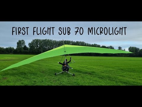 My first flight on my sub 70 microlight || Engine out ||