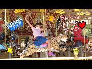 Riding the Carousel at the Santa Ana Zoo!!!