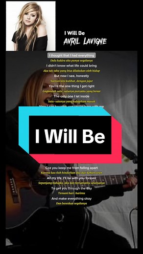 I Will Be - Lirik Lagu Avril Lavigne