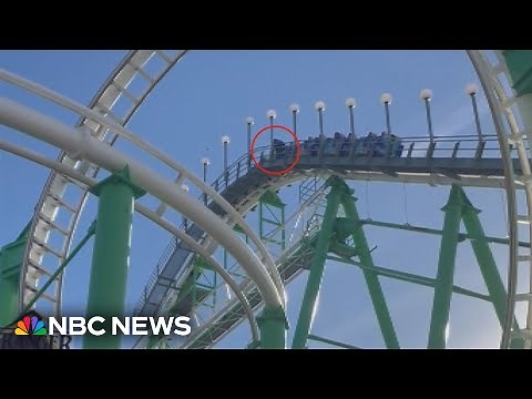 WATCH: Man climbs out of moving Arizona roller coaster
