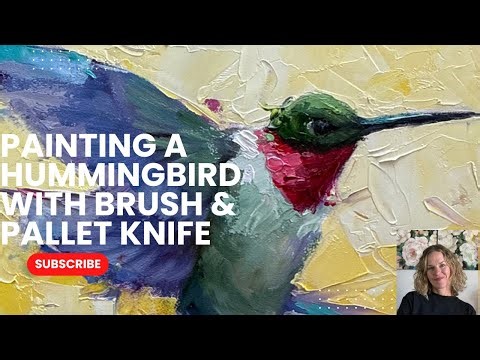 How to Paint a Hummingbird in Water mixable Oils